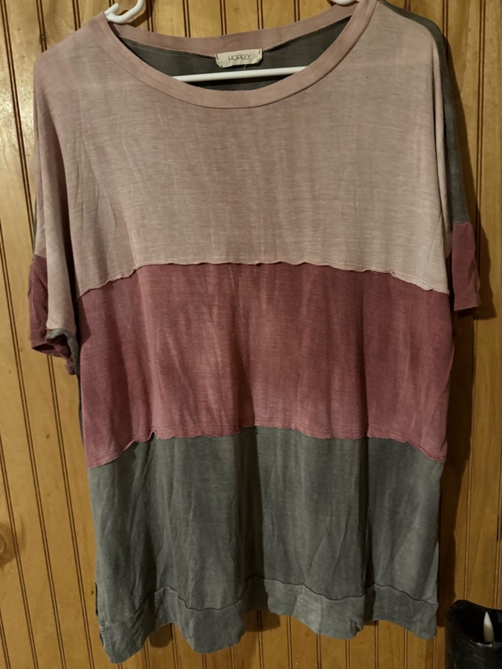 Jodifl Colorblock Tee - Blush, Dusty Rose & Slate